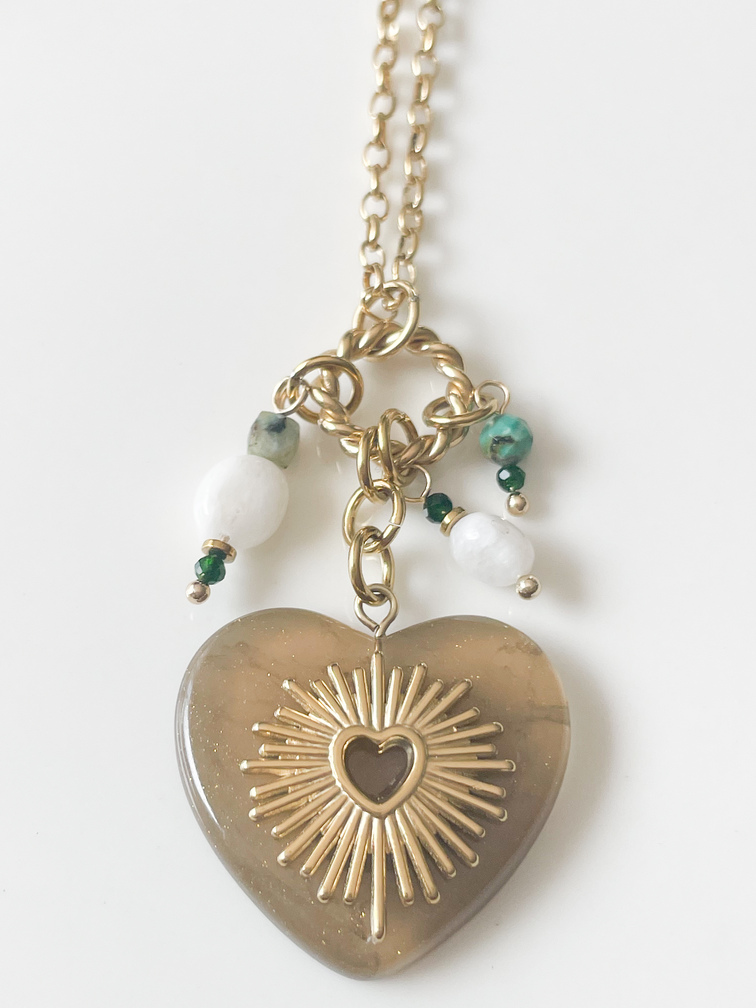 Collier Romy coeur doré