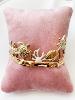 Bracelet jonc Neptune beige doré