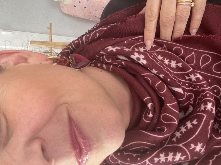 foulard bandana bordeaux tout doux