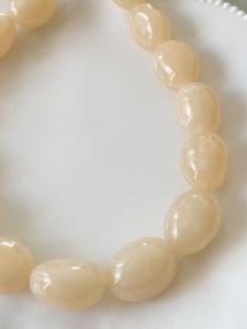 Collier Odile beige doré
