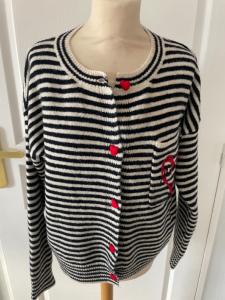 pull gilet Musy Muse marinière 36/42