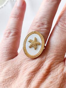 Bague Ariel doré