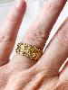 bague Orion strass blancs doré