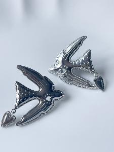 Boucles Oiseau argenté