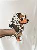 t shirt blanc chien 36/42