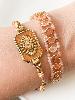 Bracelet Ex voto orangé doré