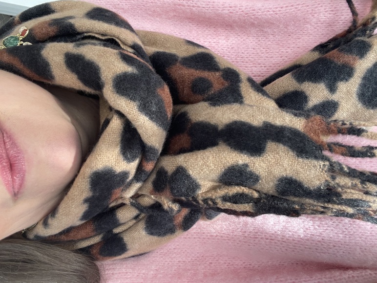 Foulard écharpe panthère tout doux