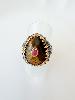 Bague Betty marron doré