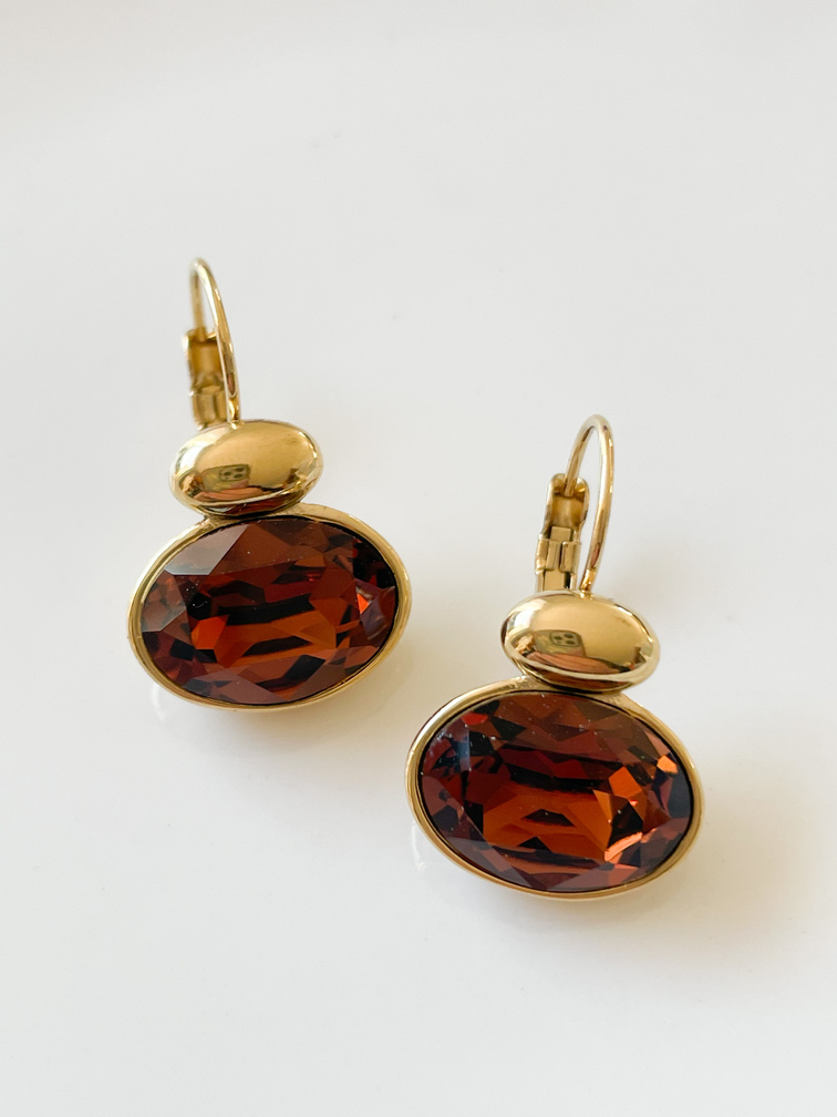 Boucles cristal marron de la capsule Cricri