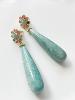 boucles Lou turquoise doré