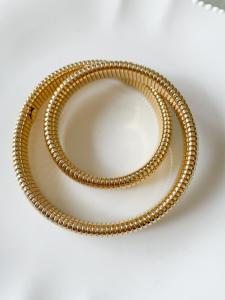 Bracelet double Mina doré