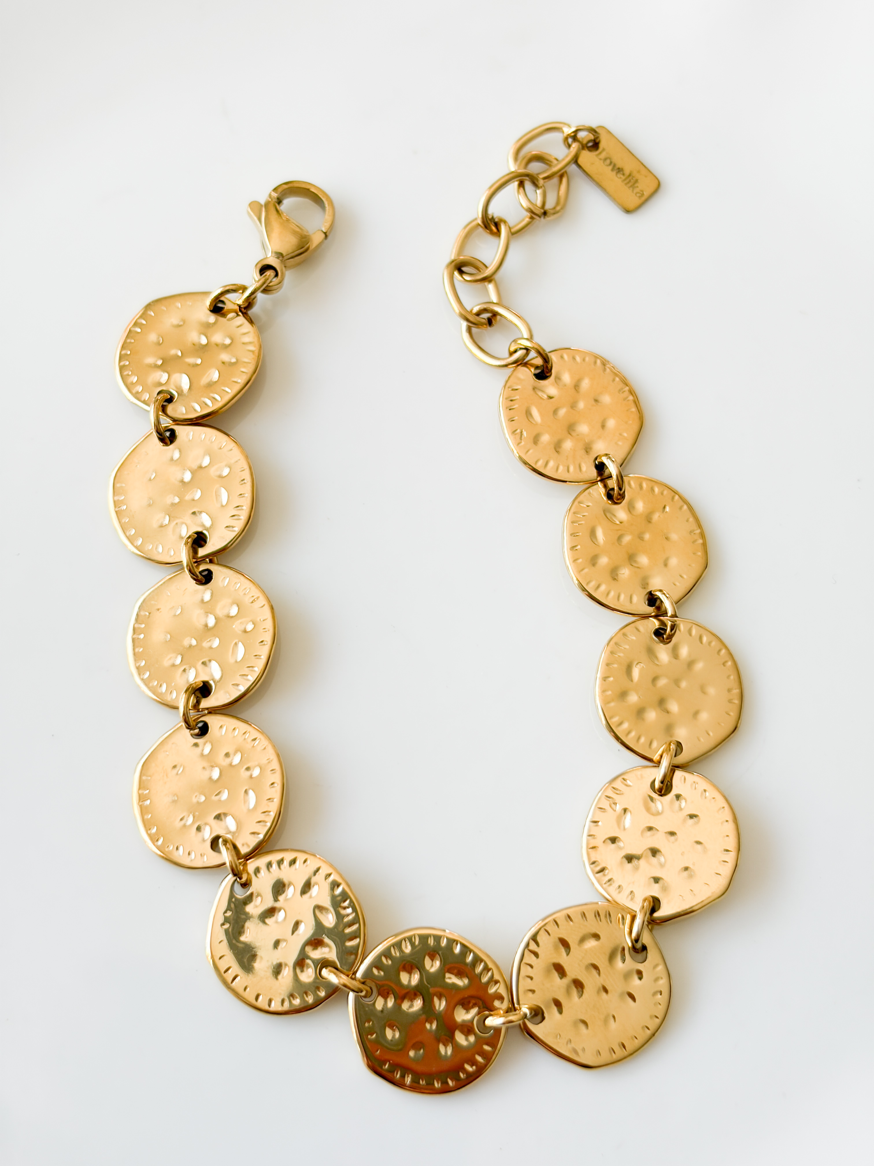 bracelet pastilles doré