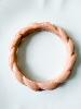 Bracelet jonc torsadé rose