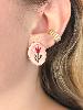 Boucles Sybille rose doré
