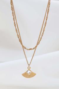collier Ida blanc doré de Shlomit Ofir