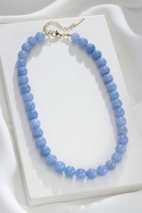 Collier Kai bleu doré de Shlomit