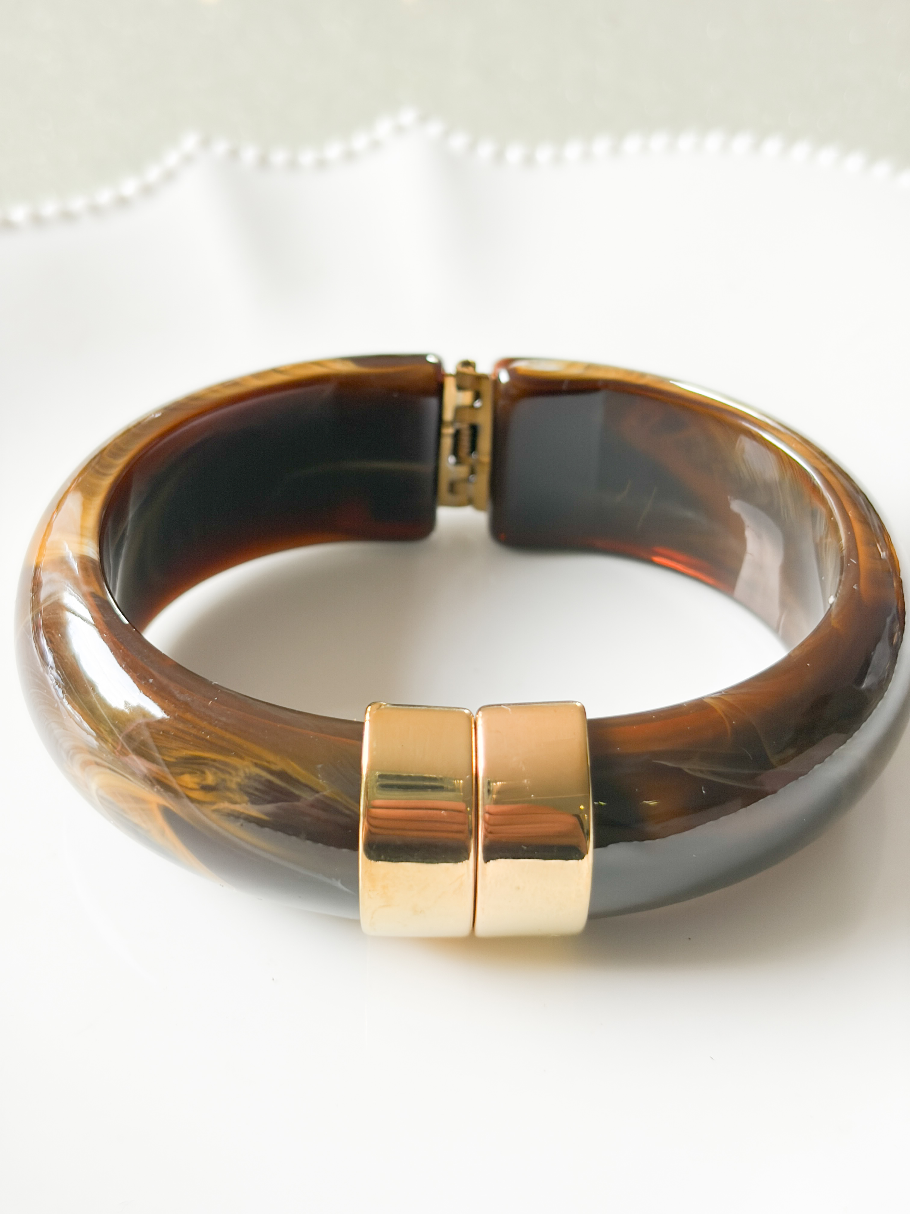Bracelet Serena marron doré