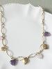 Collier Douceur violet doré