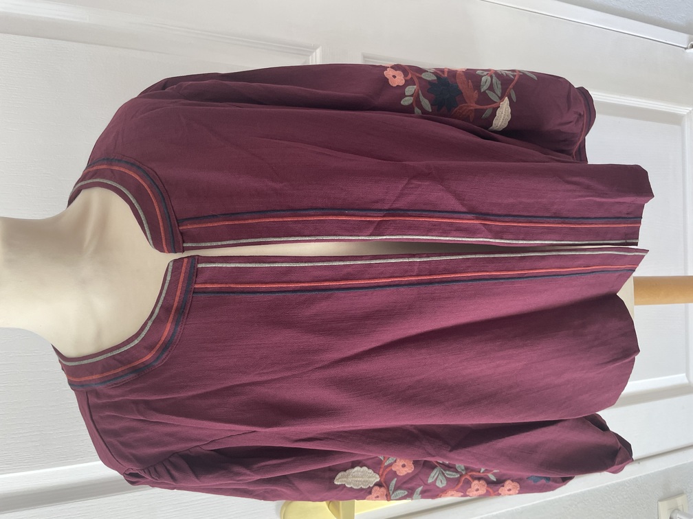 Veste prune brodée 38/40