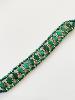 Bracelet pierres Jill vert doré