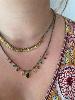 Collier Byzance gris doré