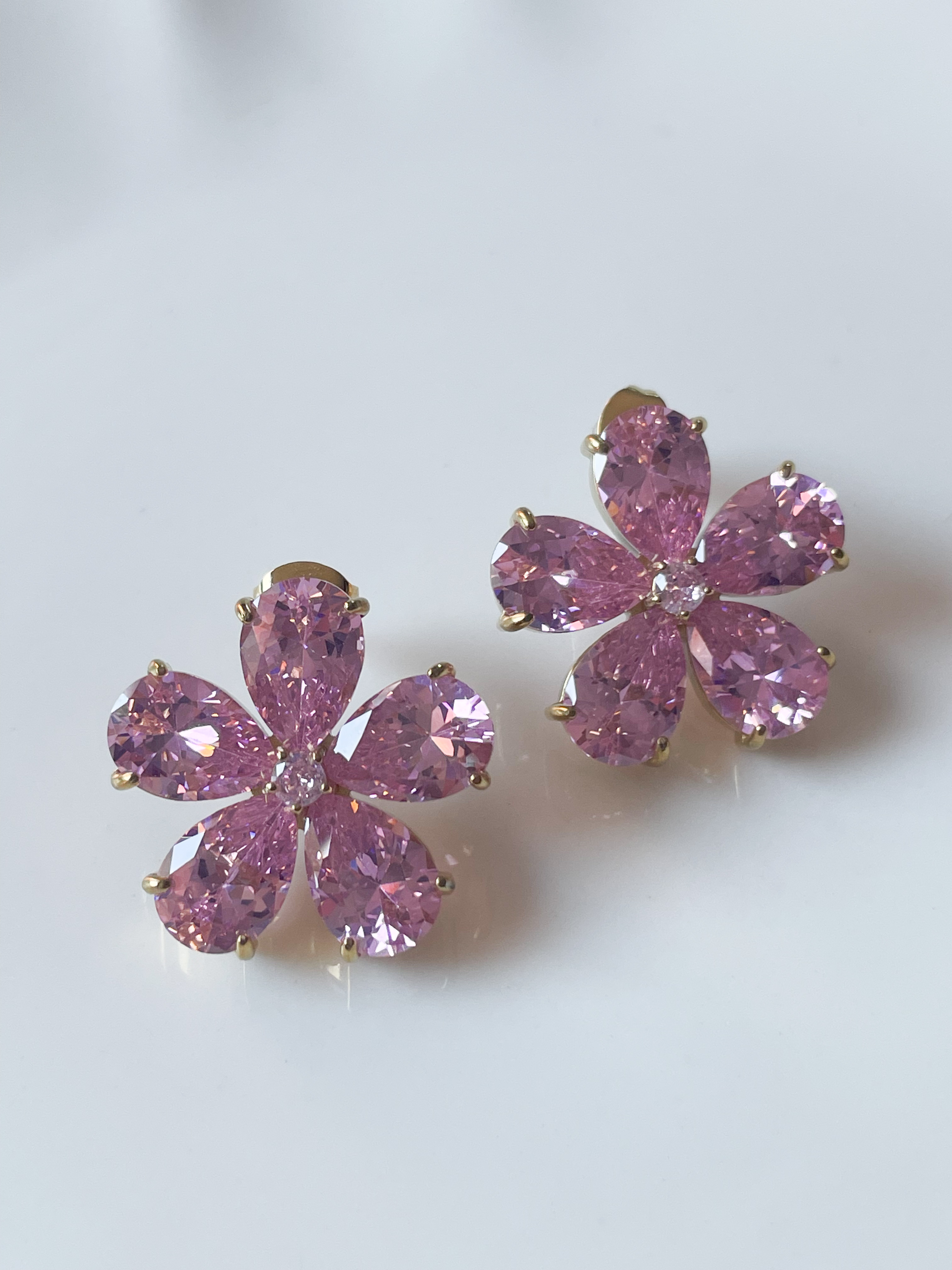 Boucles Stella rose doré