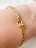 Bracelet noeud doré