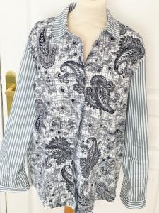 Chemise bandana bleu 36 46