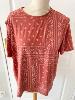 t shirt bandana brique 38 42