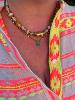 collier Biba turquoise doré