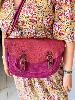 Sac rose bordeaux cuir 