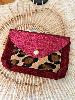 pochette cuir graou bordeaux