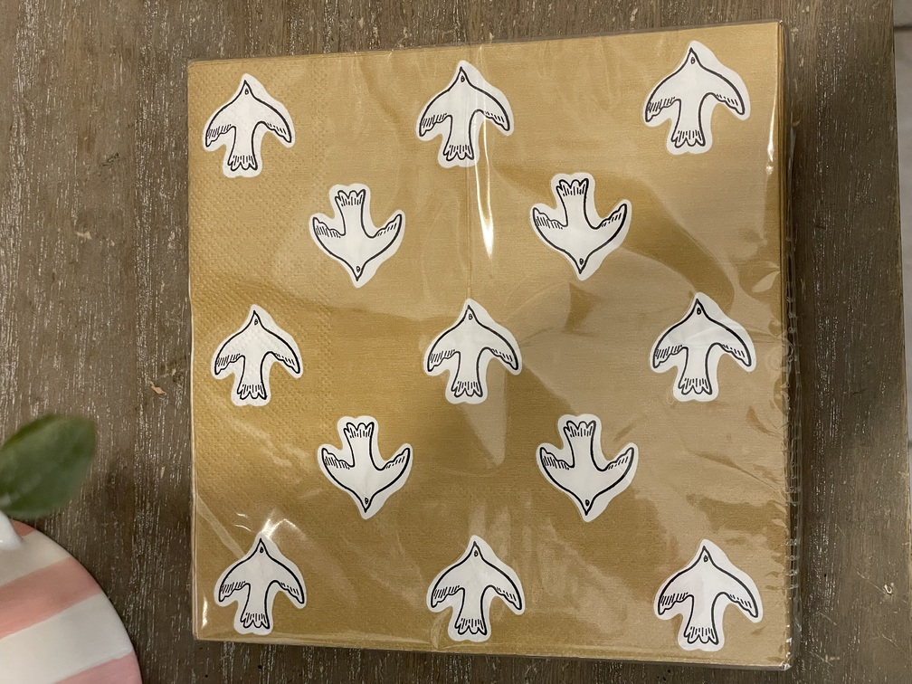 Serviettes en papier oiseaux