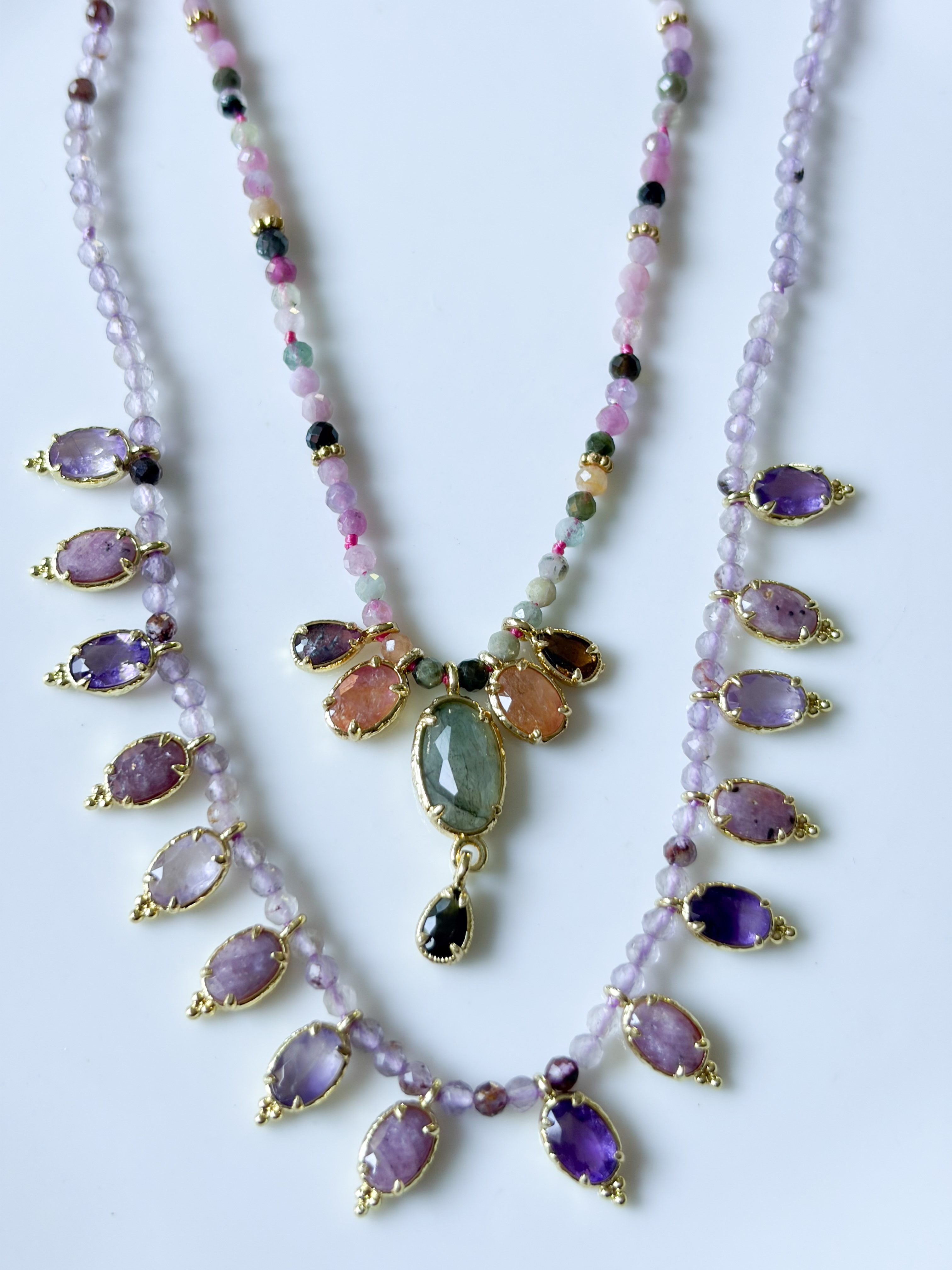 Collier pierres Lexy multi doré