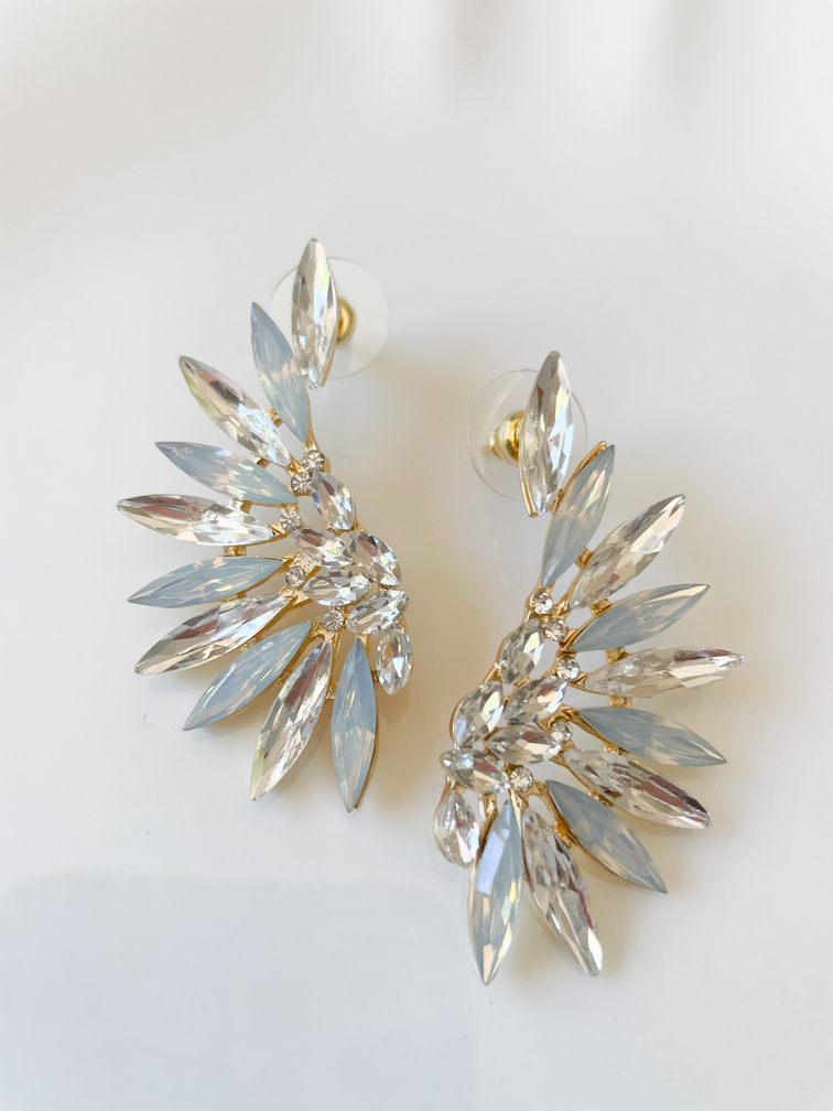 boucles Joséphine blanc doré