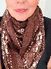 foulard bandana grand modèle marron