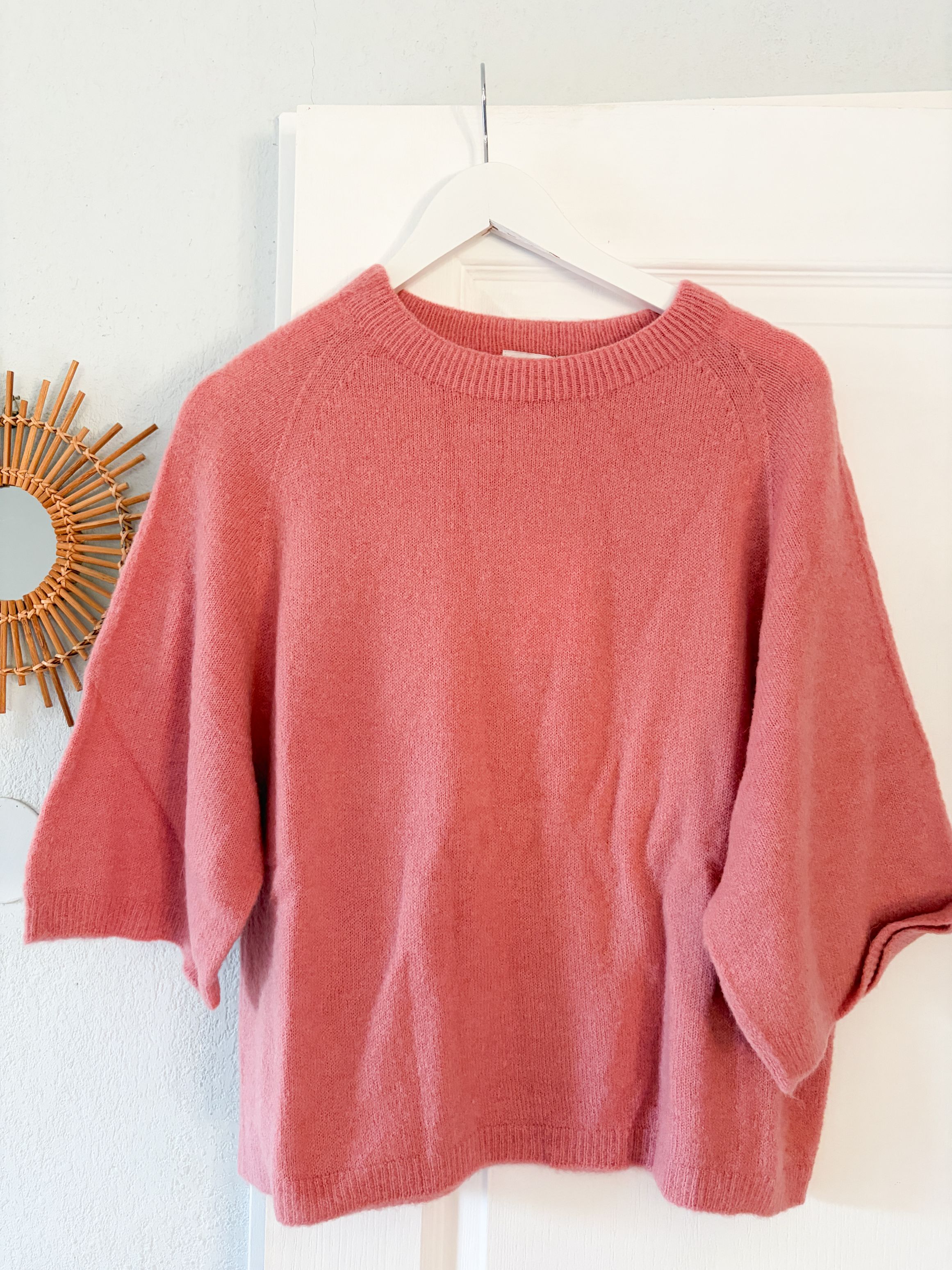 Pull Douceur vieux rose