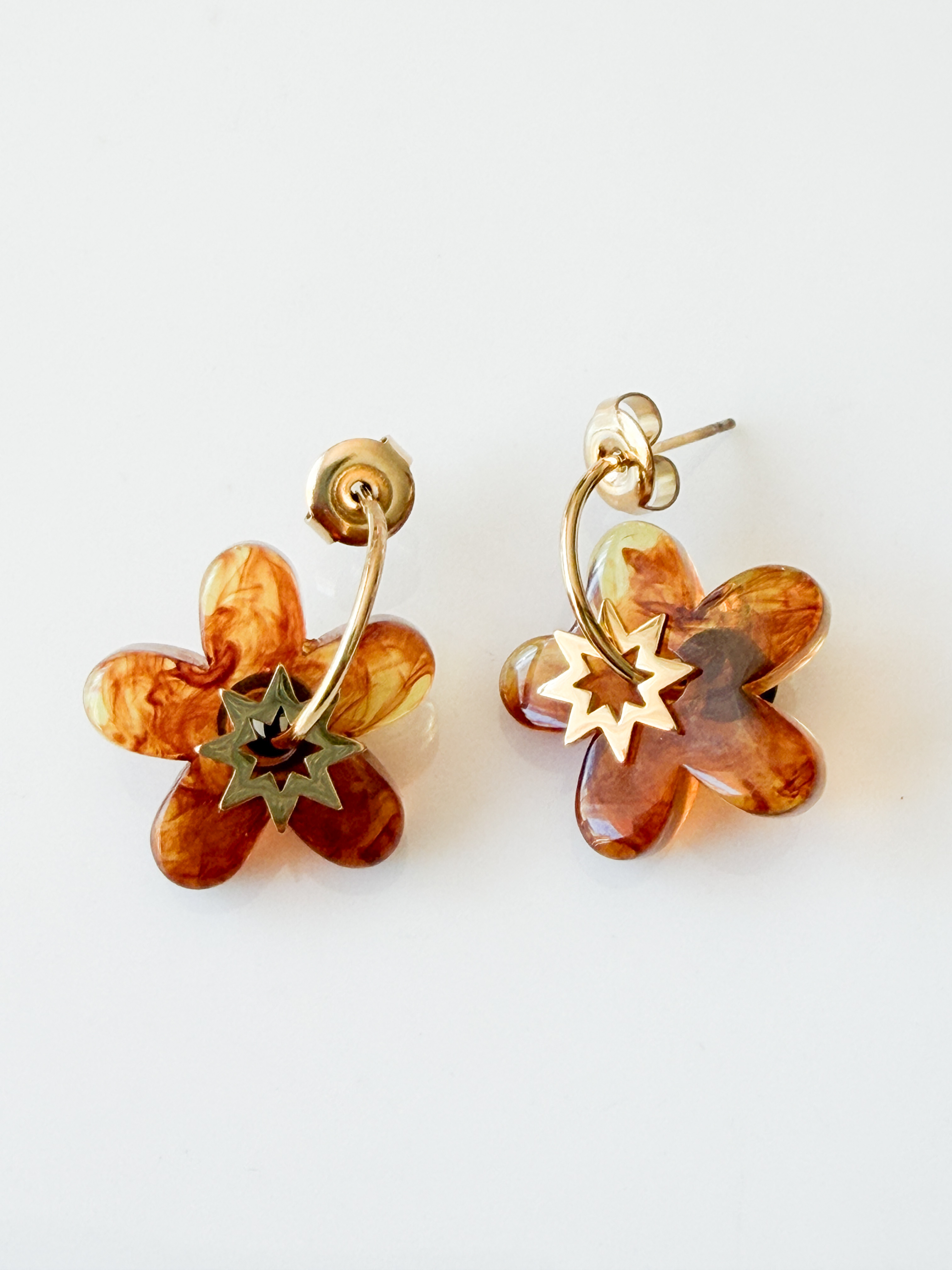 Boucles Lili marron doré