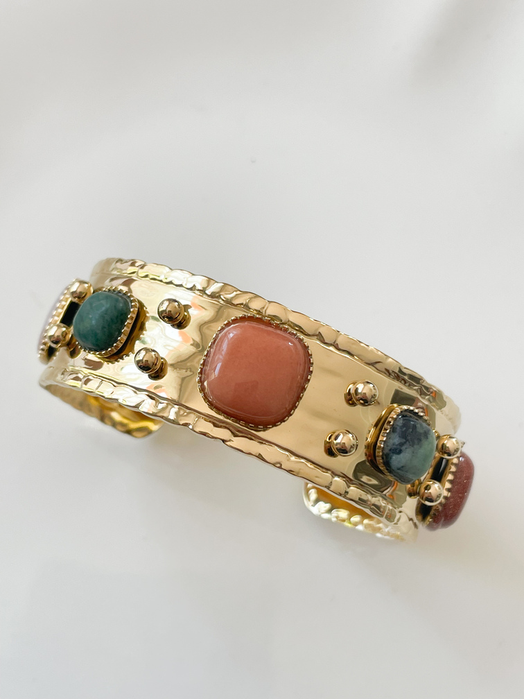 bracelet manchette Béa doré