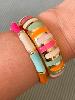 Bracelet Tina rose large doré