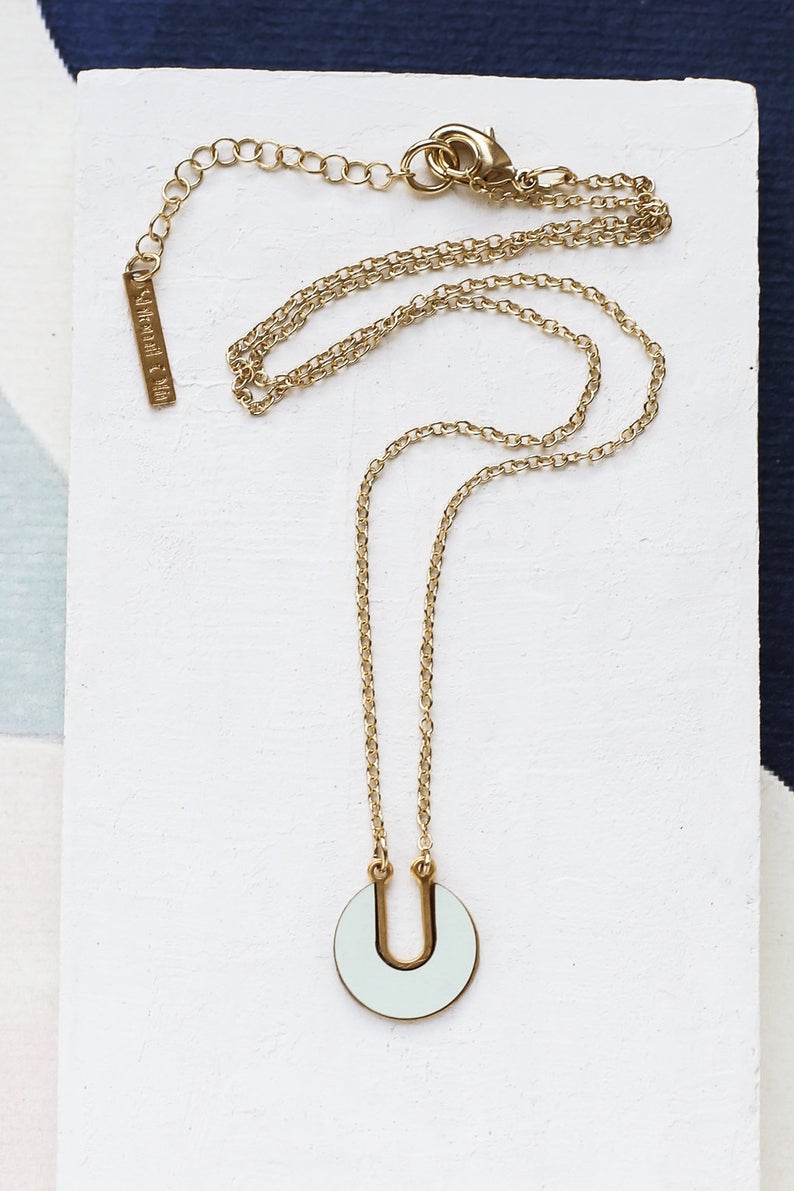 collier Expo vert doré de Shlomit Ofir