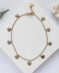 Bracelet de cheville Maris doré de Shlomit