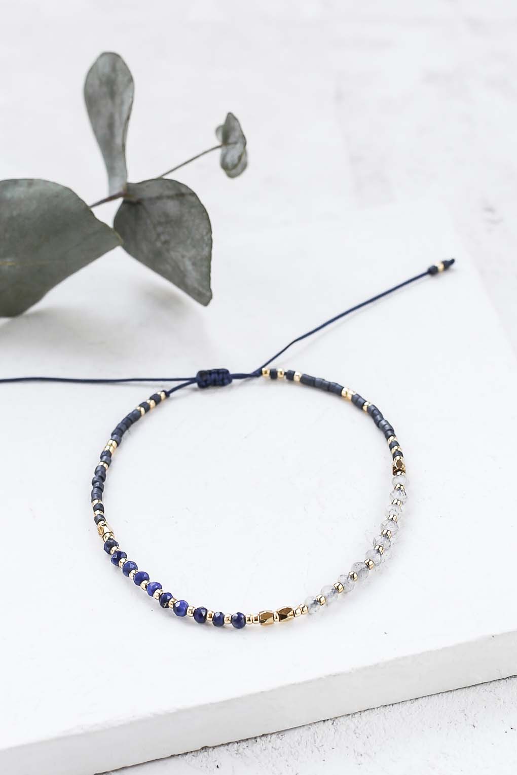 bracelet Sahara bleu doré de Shlomit Ofir