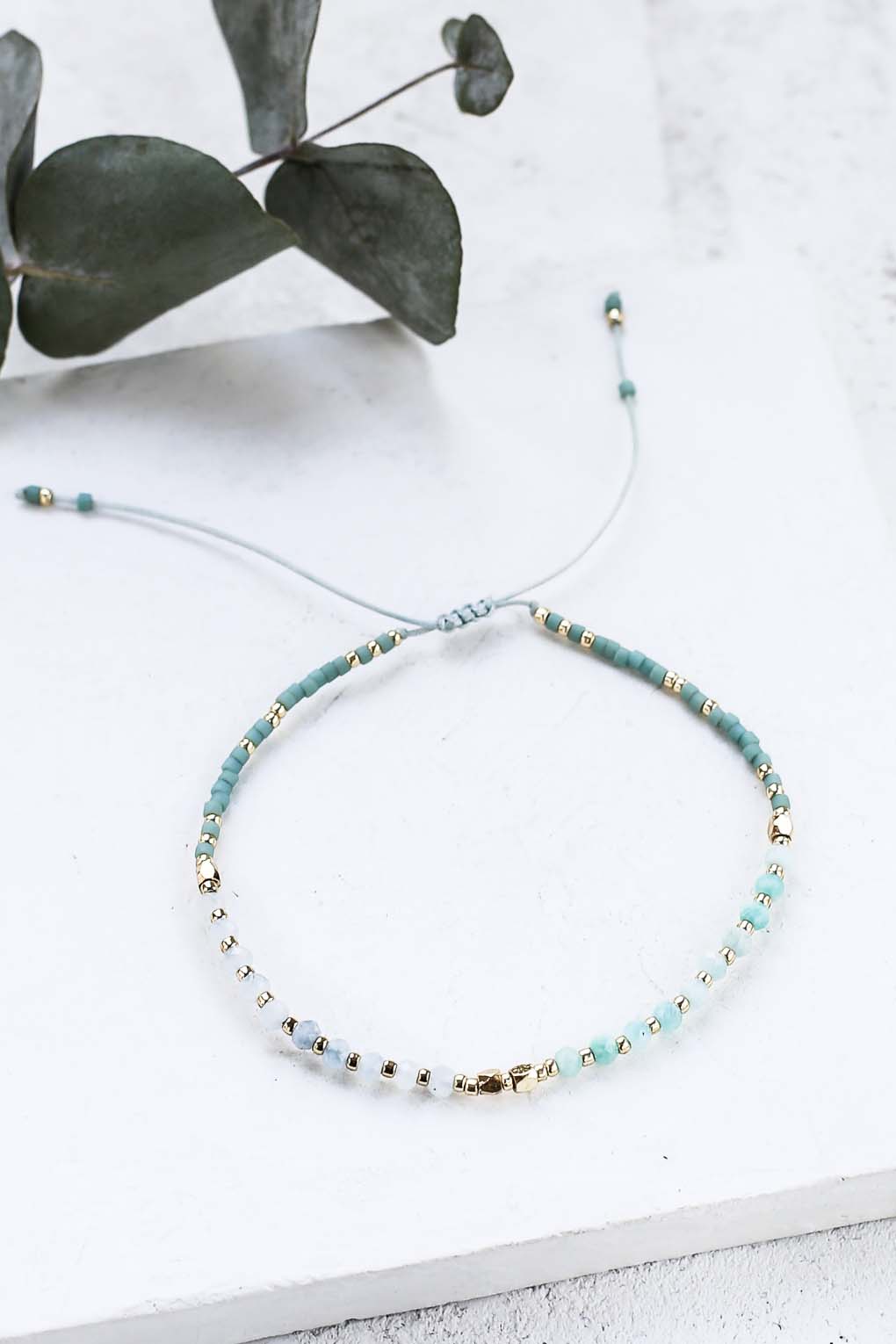 bracelet Sahara vert doré de Shlomit Ofir