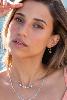 boucles Bali hoop small turquoise doré de Shlomit Ofir