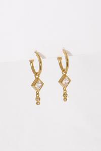 boucles Legend blanc doré de Shlomit Ofir