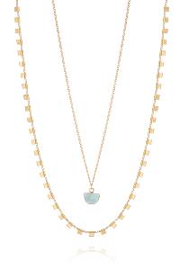 collier Cairo bleu doré de Shlomit Ofir