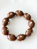 Bracelet Olivia marron doré