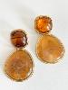 boucles Edith ambre doré