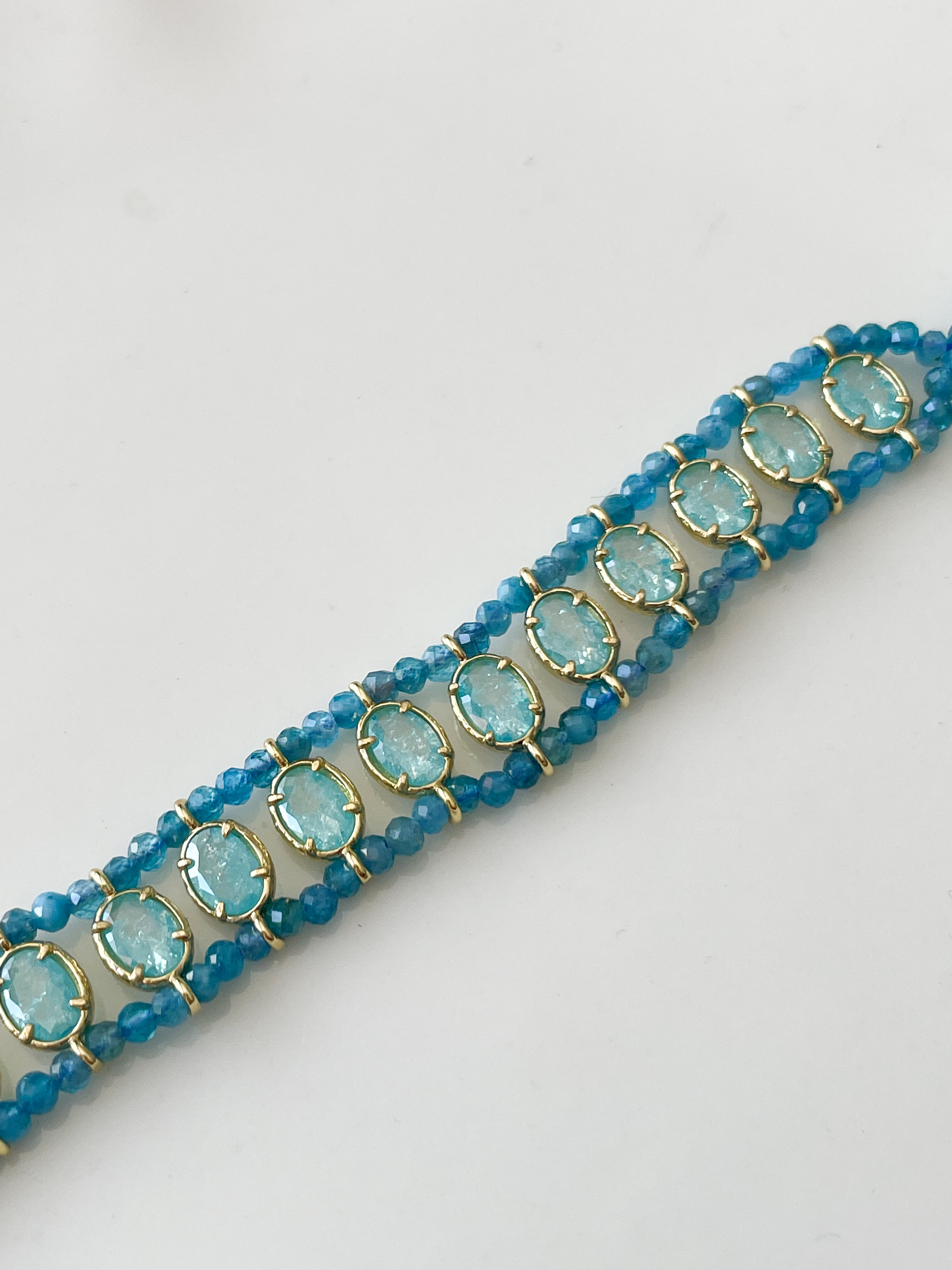 Bracelet Jill turquoise doré du live